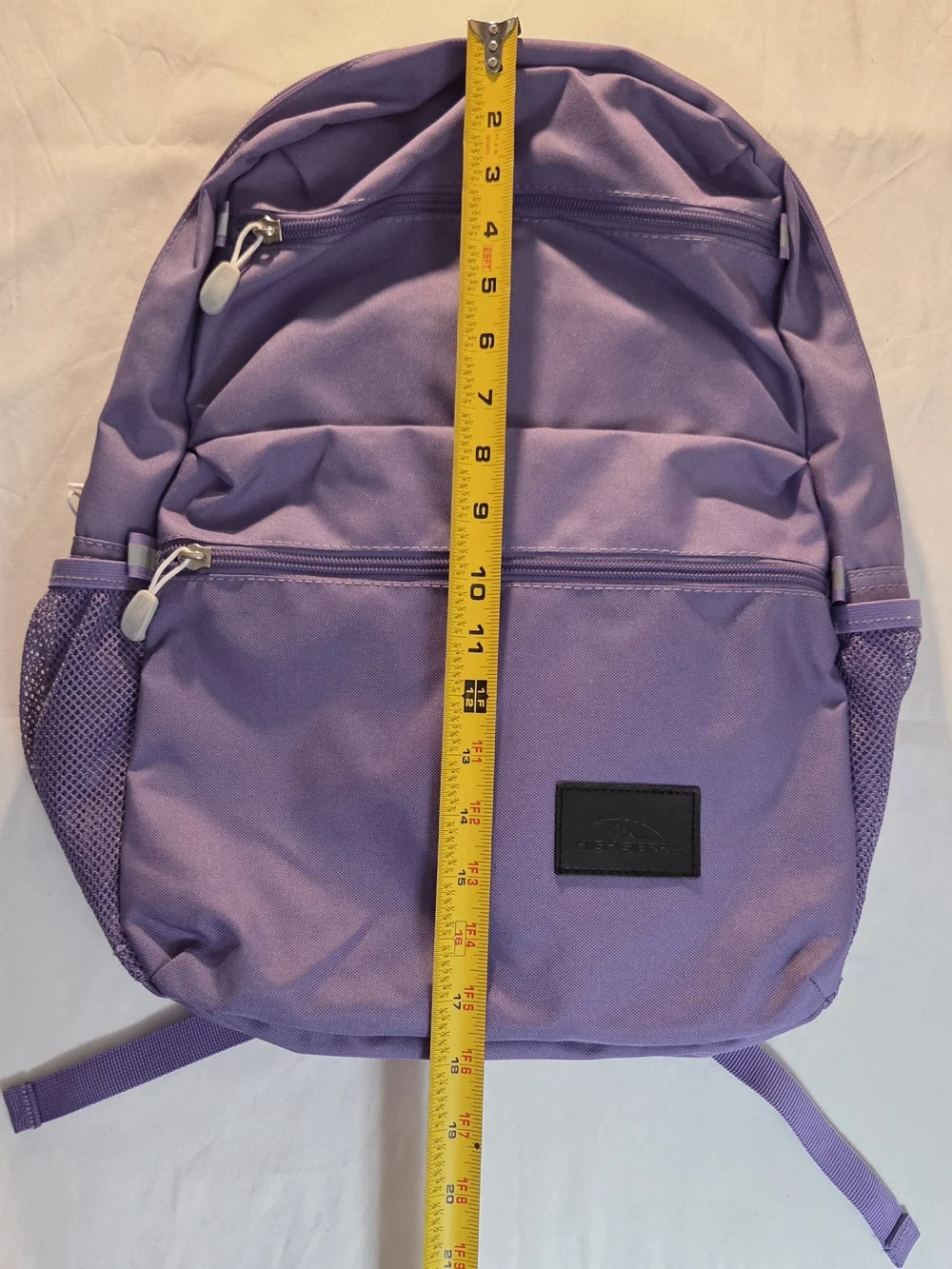 High Sierra - Purple Backpack with Mesh Side Pockets